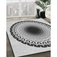 thumbnail image 3 of Ahgly Company Machine Washable Indoor Round Transitional Nardo Gray Area Rugs, 7' Round, 3 of 7