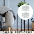 thumbnail image 2 of 4 Pcs Carpet Protector Rugs Round Rug Chair Feet Protectors Desk Feet Protectors Stop Protector for Table Foot Office, 2 of 6