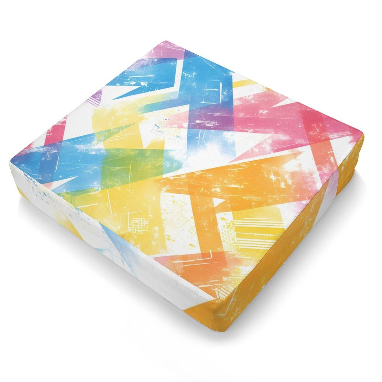Outdoor Waterproof Sofa Cover Waterproof And Windproof Pull Rope Design Can Adjust The Size Of The Sofa Easy To Disassemble AliceBlue Tie-dye Background Rainbow Colors (2) 20x18x4in