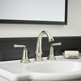 thumbnail image 2 of American Standard Delancey Widespread Faucet with Lever Handles and Brass pop-up drain Polished Nickel, 2 of 6