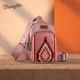 thumbnail image 3 of Wrangler Aztec Sling Bag for Women Western Knitted Crossbody Purse and Chest Bag With Adjustable Strap, 3 of 7
