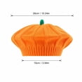 thumbnail image 3 of LoTiSee Pumpkin Knitted Beret 10 Inch Halloween Winter Beanie for Adult Little One Orange Multiple Sizes Available, 3 of 6