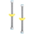 thumbnail image 4 of 2 uds manguera corrugada Flexible de acero inoxidable manguera para calentador de agua línea de suministro de agua 1/2 pulgadas, 4 of 6