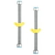 thumbnail image 5 of 2 uds manguera corrugada Flexible de acero inoxidable manguera para calentador de agua línea de suministro de agua 1/2 pulgadas, 5 of 6