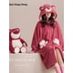 thumbnail image 2 of Bata con capucha de dibujos animados para mujer, ropa de invierno, Pijama de terciopelo Coral, bata Kawaii de felpa gruesa, novedad de 2022, envío gratis, 2 of 4