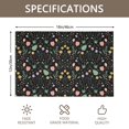 thumbnail image 3 of Placemat, Pioneer Flower Floral Print Pattern Place Mats Table Mat Set Of 2, PVC Washable Placemats for Party Kitchen Dining Decoration, 18x12 Inch, Fade Resistant, 3 of 6