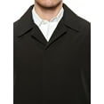 thumbnail image 3 of Viero Richi Men's Single Breasted Park Raincoat 3/4 Length Jacket With Removable Liner, 3 of 4