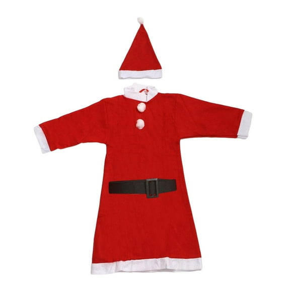 Disfraz de Papá Noel para niños Salvador conjunto de traje rojo de 10 a 13 años