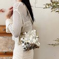 thumbnail image 5 of Glitter Shoulder Bag Sequin Handbag Purse Crossbody Bag for Women Evening Color Gold Size One Size, 5 of 7