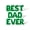 Green, variant on Floating Away Balloon Company BEST DAD EVER Letter Balloon Banner, Foil Mylar, 16"