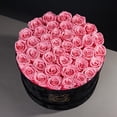 thumbnail image 3 of Rosas preservadas UFOREVER ROSES, 40 piezas, caja de gamuza rosa, 3 of 7