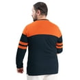 thumbnail image 2 of Men's G-III Sports by Carl Banks Navy/Orange Chicago Bears Adaptive Outlast Long Sleeve T-Shirt, 2 of 3