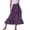 Z113-Purple, variant on Mini Skirts for Women Summer Ruffle Hem Color Block Soft Spring Summer 2026 High Waisted Wedding Long Silk Midi Skirt