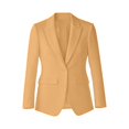 thumbnail image 3 of ZHOGXU Lightweight Plus Size Coat For Women Solid Color Notched Modern Suit Jacket Stylish,Vacation,Rose Gold,M, 3 of 3