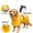 Yellow-Large, variant on Dog Rain Jacket Light Green X-Small Small Pet Waterproof Reflective Adjustable Belly Protection Poncho
