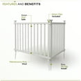 thumbnail image 4 of Baskenridge No-Dig Vinyl Fence Kit (36in x 42in) (2 Pack), 4 of 8