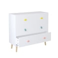 thumbnail image 6 of Noble House Godfrey 31.5" Kids 3-Drawer Dresser, Nursery Storage Cabinet, Anti-Tip Baby Nightstand, White, 6 of 9