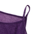 thumbnail image 3 of las mujeres atractivas correa de espagueti tops cuello en v plisada camisola púrpura 3xl Sunnimix tirante de espagueti sin mangas, 3 of 8