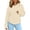 Beige, variant on Womens Cat Pouch Hoodie Pet Carrier Hoodie with Built-in Pouch for Small Cats and Puppies Pet Lover's Pullover Sweatshirt
