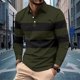 thumbnail image 1 of Blusa y camisa de manga larga con cuello vuelto y botones para hombre, blusa de poliéster con cuello vuelto y botones, camisa de manga larga tipo cárdigan para hombre, 1 of 9