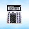 thumbnail image 2 of 12 Digits Electronic Calculator Portable Solar Calculator without Battery for Financial Office, 2 of 9