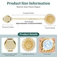 thumbnail image 2 of Jokapy Magnetic Curtain Tiebacks, Sparkling Crystal Flower Curtain Holdbacks, Gold, 4 Count, 2 of 10