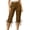 01 Khaki, variant on Women's Laceup Hem Cargo Capris Straight Leg Lightweight Summer Loose Streetwear Hiking Pants with Pockets
