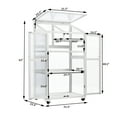 thumbnail image 5 of Harper & Bright Designs 31.5” x 22.4” x 62” Cold Frame Greenhouse, Wheels and Adjustable Shelves, 5 of 13