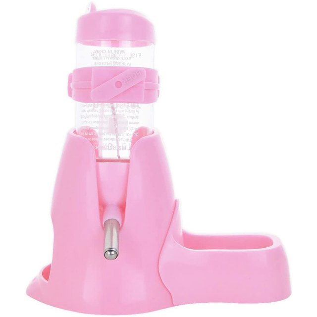 Hamster Drinking Bottle with The Bowl Water Bottle Good for Gnawing Small Animals, Chinchillas, Rabbits, Rats, Ferrets , 80ml