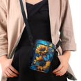 thumbnail image 4 of HELLHERO Sunflower and Calf Pattern Design Adjustable Strap Shoulder Bags for Adult Travel, Outdoor and Daily Use Small Crossbody Purse Polyester 4.33x1.97x7.09, 4 of 7