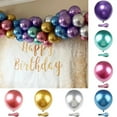 thumbnail image 4 of 10inch Metallic Balloon 10/20/50pcs Gold Silver Mix Balloons Happy Birthday Decorations Wedding Globos Party Supplies Graduation, 4 of 10