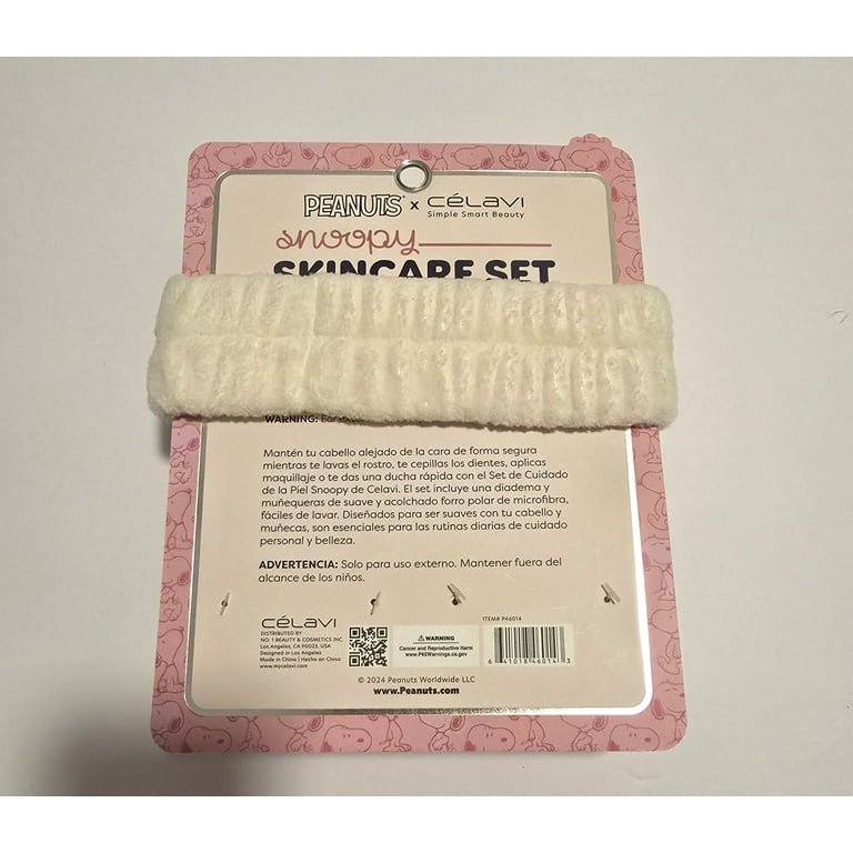PEANUTS x Celavi Snoopy Skincare Set – Headband & Wristbands