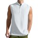 thumbnail image 1 of Camiseta de tirantes de cuello redondo de verano para hombre, semiabierta, sin mangas, informal, de color liso, sin mangas, con solapa y cuello de jardín., 1 of 8