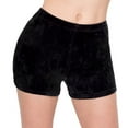 thumbnail image 2 of ALWAYS Women's Velvet Lined Soft and Fluffy Lounge 1" Waistband Shorts Black S, 2 of 5