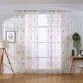 thumbnail image 1 of Butterfly Print Sheer Window Curtains Room Decor for Living Room Bedroom Kitchen, 1 of 8