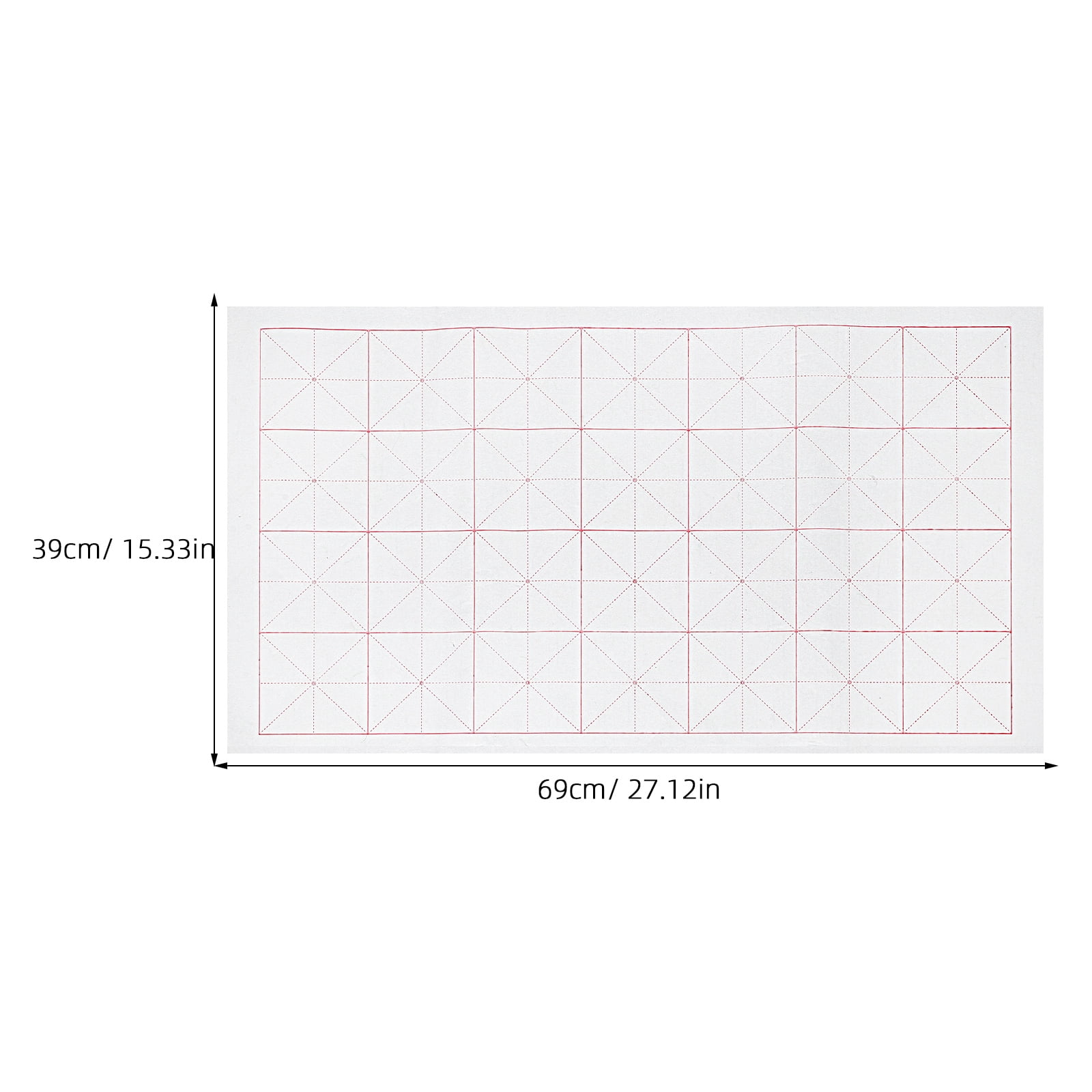 OUNONA Chinese Xuan Paper Semi- Grid Sheets for Daily Practice and Artistic Writing