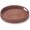 Reddish-brown, variant on XIMEI 11.8" Round Rattan Tray, Decorative Coffee Table/Ottoman Tray, Woven Serving Tray with Handles Wicker Basket, Whitewash