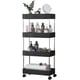 thumbnail image 5 of Estante de almacenamiento de piso Estante de almacenamiento de múltiples capas Carrito de cocina Dormitorio Baño Estante de almacenamiento móvil Estante de acabado con ruedas, 5 of 5