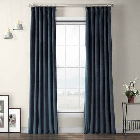 Exclusive Fabrics Heritage Plush Velvet Single Curtain Panel