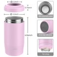 thumbnail image 4 of Enfriador de Latas MoreFeel 4 en 1 de Acero Inoxidable Aislado Rosa, 4 of 7