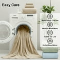 thumbnail image 5 of Beartech 4 Pack Microfiber Bath Towels Set - 4 Bath sheet,Soft Family Towel, Highly Absorbent Towel, Quick Dry & Less Lint Shower towel for Bathroom, Hotel-Camel, 5 of 7