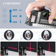 Laser Level Line Tool, Multipurpose Lazer Leveler Tool,8 feet Cross Line Laser measuring Tape,Laser Level for Picture Hanging Cabinets Tile Walls Condition