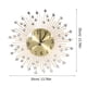 thumbnail image 3 of EeaseMX Reloj de pared 3D Diamantes Reloj decorativo Reloj de pared Decoración de la sala Relojes de cuarzo silenciosos Relojes minimalistas modernos (oro), 3 of 7