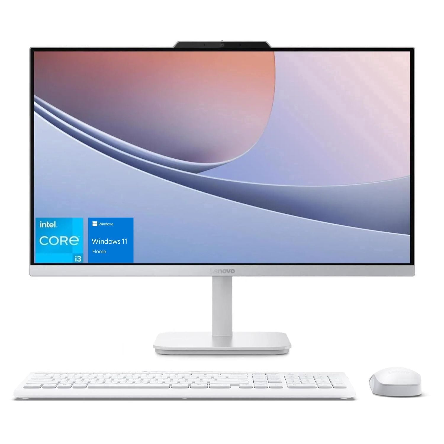 Lenovo A100 23.8" FHD All-in-One, Intel Core i3-N305, 8GB RAM, 512GB SSD, Windows 11 Home