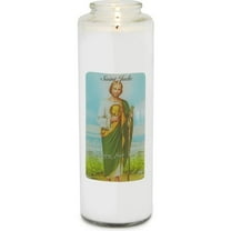 ROOT Candles Prayer Candles Clear Glass Devotional 7-Day Prayer Candle, 1-Count, Saint Jude