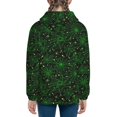 thumbnail image 6 of Xecao Green Bright Web with Spiders Pattern Zip Up Hoodies for Boys Girls, Sweatshirt with Pockets-Medium, 6 of 6