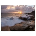 thumbnail image 2 of Vagues Frappant des Rochers sur la Côte d'Australie - Grande Impression sur Toile, 2 of 3