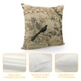 thumbnail image 4 of Nawypu  Throw Pillow Cover  Blue French Paris France Floral Vintage Antique Script Beautiful Home Decor Pillowcase Lumbar Pillow Case Cushion Cover for Sofa Couch Bed, 4 of 5