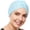 Light Blue, variant on Beemo Womens Swim Cap Bathing Turban-Polyester Twisted Pleated Turban Head Cover White