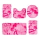 thumbnail image 2 of Set de alfombras de baño de cinco piezas | Tapetes de baño y fundas de asiento de váter de terciopelo moderno de terciopelo | Esterillas suaves y acolchadas con respaldo antideslizante de látex, 2 of 8